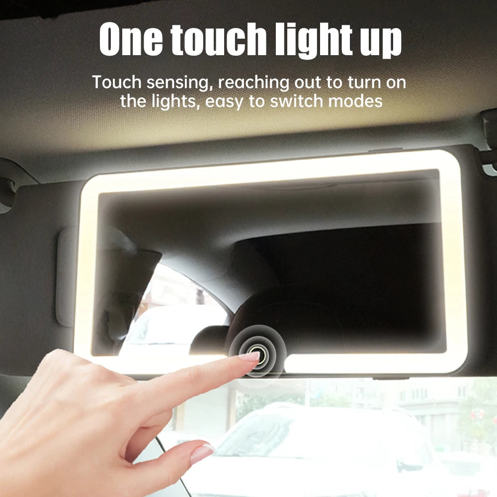 Car LED Makeup Mirror