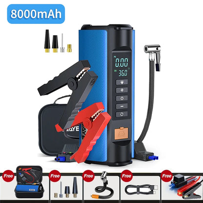 BUVAYE Car Jump Starter Air Pump