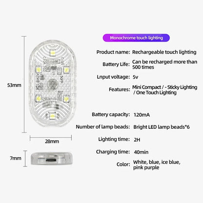 New Car LED Touch Lights Wireless